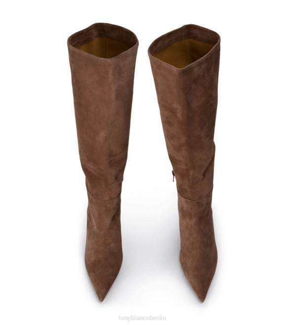 kniehohe Stiefel| de Tony Bianco Frauen Drake-Kalbsstiefel Sattelwildleder 4624403
